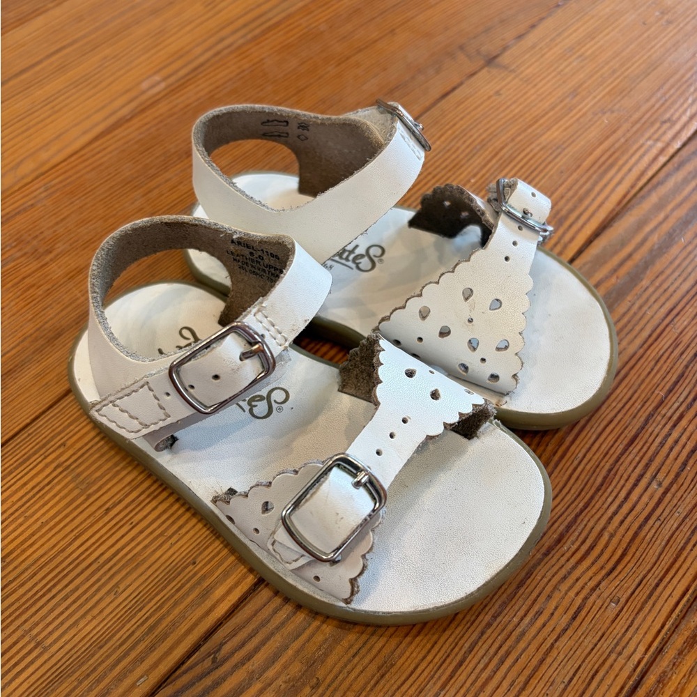 FootMates Ariel White Toddlers' Sandals, Size 5